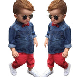 Lindo Conjunto Denim para Meninos