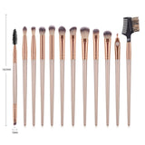 12 Pçs - Conjunto de pinceis para maquiagem