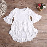 Linda Blusa Branca em Algodão - Meninas