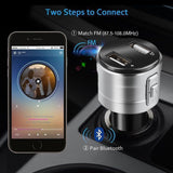 Caixa de Som para Carro com Bluetooth Carregador USB Transmissor FM / mp3