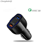 Carregador de Carro 5V 3.5A QC3.0 Turbo Carregamento Rápido Dual USB