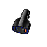 Carregador de Carro 5V 3.5A QC3.0 Turbo Carregamento Rápido Dual USB