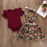Lindo Conjunto Floral para Meninas - Bebês