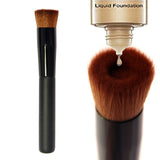 SAIANTTH Black - Pincel Profissional côncavo para aplicar maquiagem líquida/creme