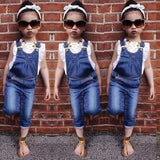 Lindo Macacão Jeans Infantil - Menina