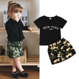 Conjunto Infantil 2pçs Camuflagem - Menina
