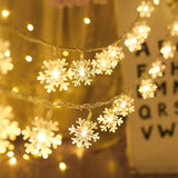 LED - Enfeite para Árvore de Natal em Forma de Flocos de Neve